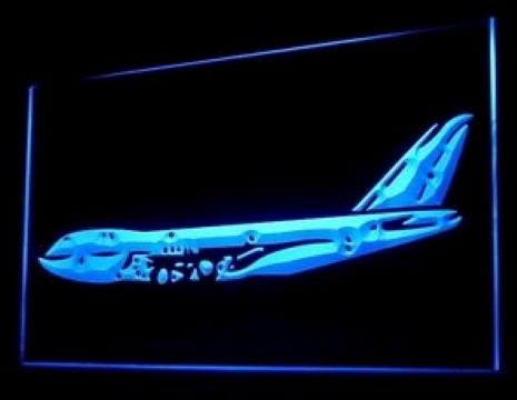 Aeroplane Airbus LED Neon Sign